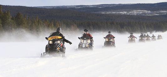 Safety devices for snowmobile trail riding